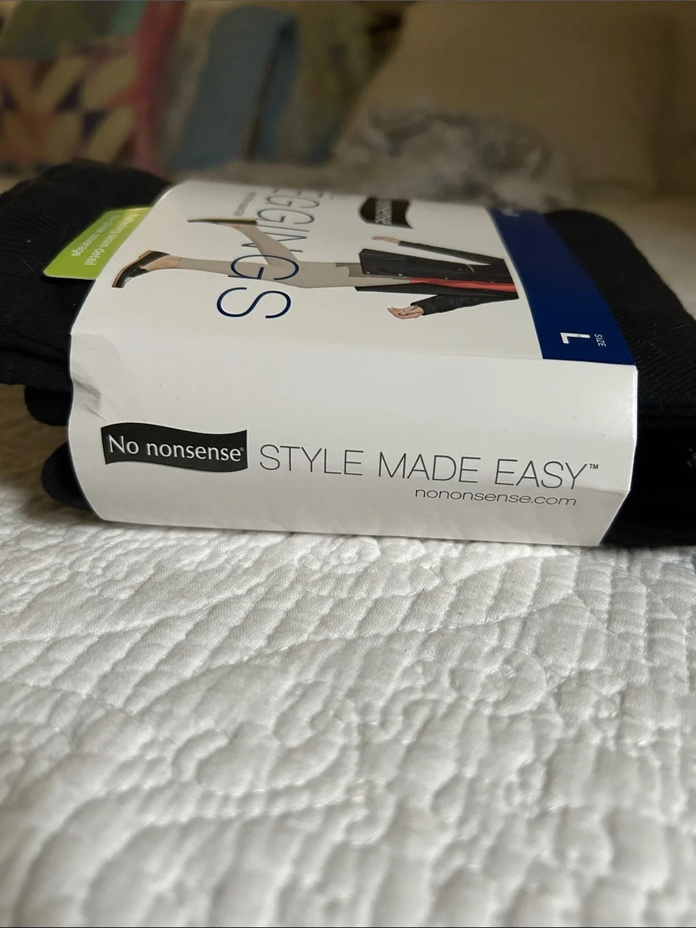NWT No Nonsense Black Twill Leggings - Women’s